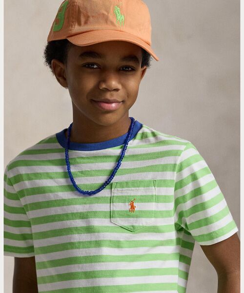 POLO RALPH LAUREN / ポロ ラルフ ローレン Tシャツ | (ボーイズ 8才～20才)ストライプド コットン ジャージー ポケット Tシャツ | 詳細4