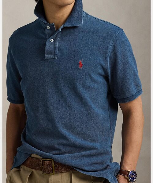 POLO RALPH LAUREN / ポロ ラルフ ローレン ポロシャツ | クラシック フィット インディゴ メッシュ ポロシャツ | 詳細4