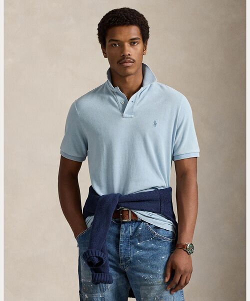 POLO RALPH LAUREN / ポロ ラルフ ローレン ポロシャツ | クラシック フィット インディゴ メッシュ ポロシャツ（400ブルー）