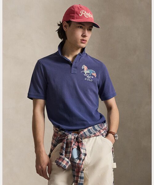 POLO RALPH LAUREN / ポロ ラルフ ローレン ポロシャツ | クラシック フィット ホースアップリケド ポロシャツ（410ネイビー）