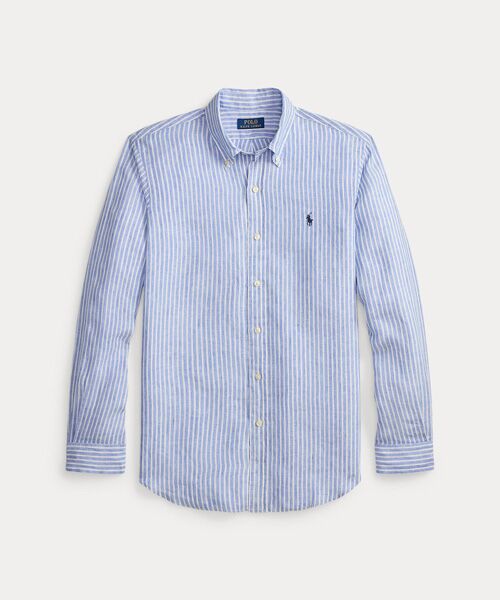 POLO RALPH LAUREN / ポロ ラルフ ローレン シャツ・ブラウス | クラシック フィット ストライプド リネン シャツ | 詳細1