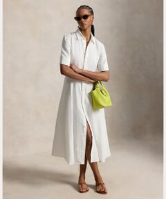 POLO RALPH LAUREN / ポロ ラルフ ローレン ロング・マキシ丈ワンピース | リネン パネルド シャツドレス