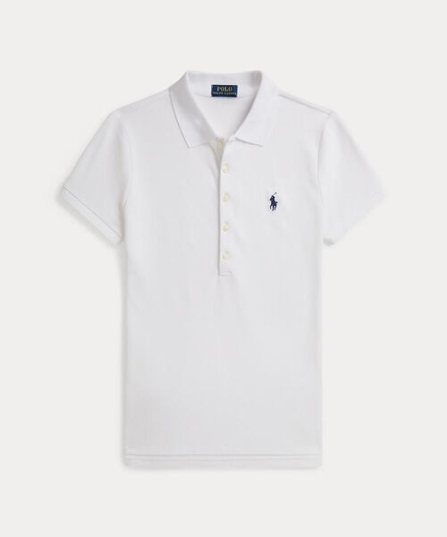 POLO RALPH LAUREN / ポロ ラルフ ローレン ポロシャツ | スリム フィット ストレッチ ポロシャツ（100ホワイト）