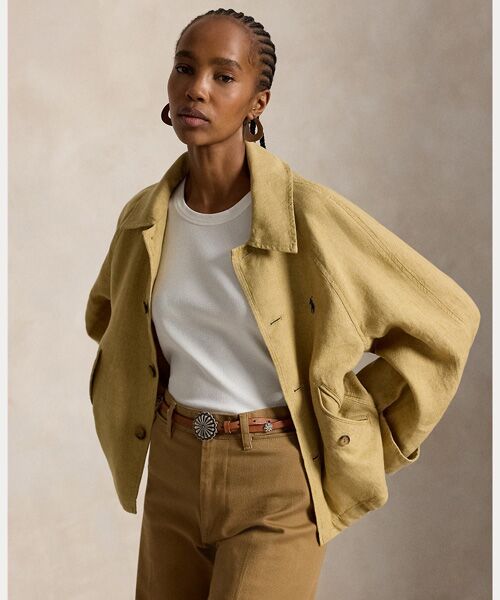 POLO RALPH LAUREN / ポロ ラルフ ローレン その他アウター | リネン ジャケット（260ブラウン）