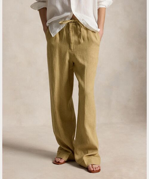 POLO RALPH LAUREN / ポロ ラルフ ローレン その他パンツ | リネン ドローストリング パンツ | 詳細2
