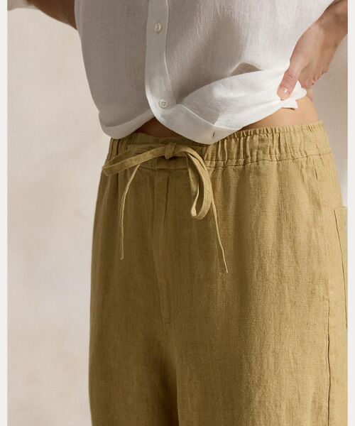 POLO RALPH LAUREN / ポロ ラルフ ローレン その他パンツ | リネン ドローストリング パンツ | 詳細4