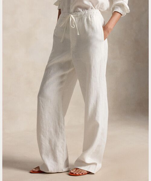 POLO RALPH LAUREN / ポロ ラルフ ローレン その他パンツ | リネン ドローストリング パンツ | 詳細2