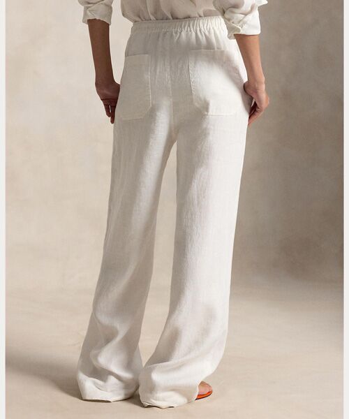 POLO RALPH LAUREN / ポロ ラルフ ローレン その他パンツ | リネン ドローストリング パンツ | 詳細3