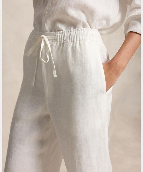 POLO RALPH LAUREN / ポロ ラルフ ローレン その他パンツ | リネン ドローストリング パンツ | 詳細4