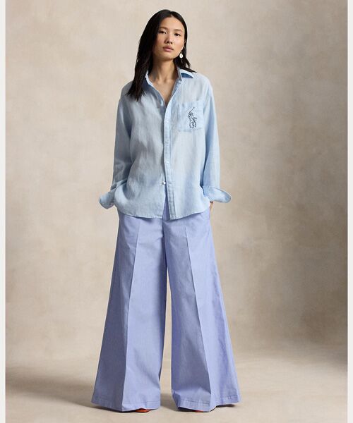 POLO RALPH LAUREN / ポロ ラルフ ローレン シャツ・ブラウス | オーバーサイズ フィット Big Pony リネン シャツ | 詳細2
