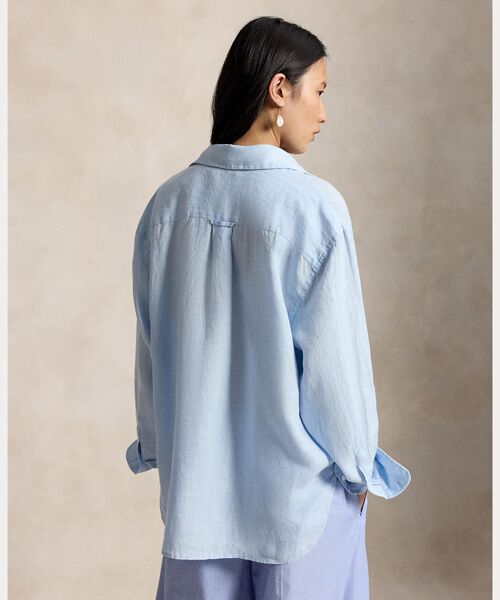 POLO RALPH LAUREN / ポロ ラルフ ローレン シャツ・ブラウス | オーバーサイズ フィット Big Pony リネン シャツ | 詳細3