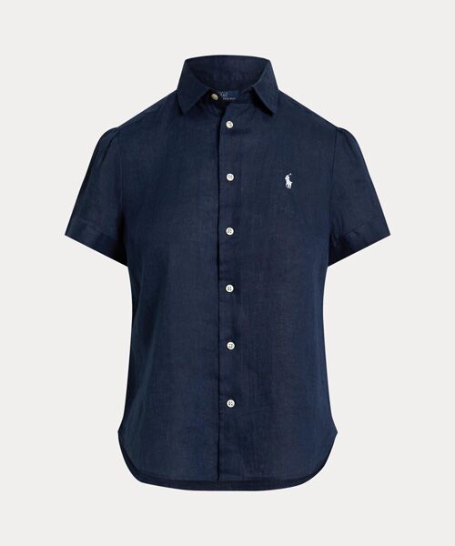 POLO RALPH LAUREN / ポロ ラルフ ローレン シャツ・ブラウス | リネン ショートスリーブ シャツ（410ネイビー）