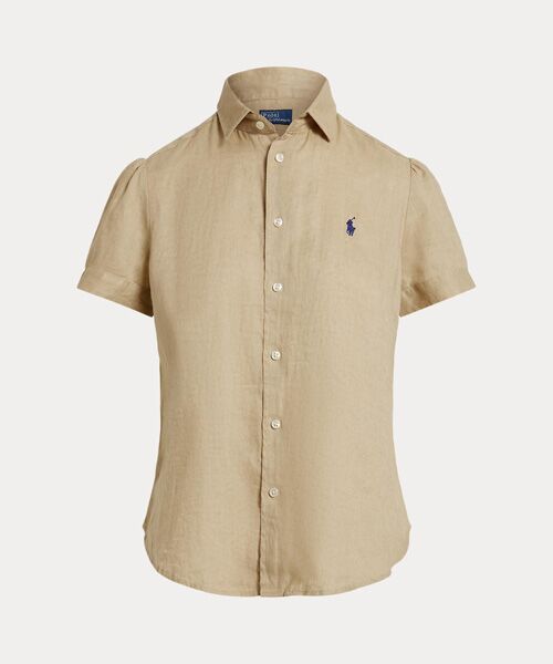POLO RALPH LAUREN / ポロ ラルフ ローレン シャツ・ブラウス | リネン ショートスリーブ シャツ（250ブラウン）