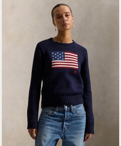 POLO RALPH LAUREN / ポロ ラルフ ローレン ニット・セーター | フラッグ コットン クルーネック セーター