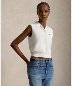 POLO RALPH LAUREN / ポロ ラルフ ローレン ニット・セーター | コットン クロップド スリーブレス ポロ セーター