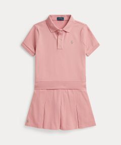 POLO RALPH LAUREN / ポロ ラルフ ローレン ポロシャツ | (ガールズ 7才～16才)ストレッチ メッシュ ボクシー ポロシャツ & スコート