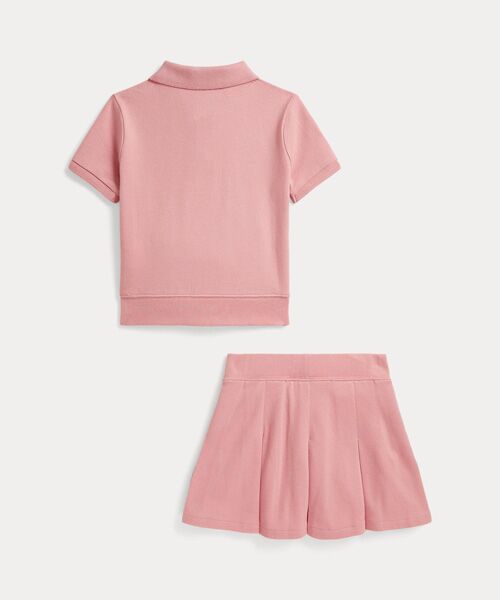 POLO RALPH LAUREN / ポロ ラルフ ローレン ポロシャツ | (ガールズ 2才~6才)ストレッチ メッシュ ボクシー ポロシャツ & スコート | 詳細1