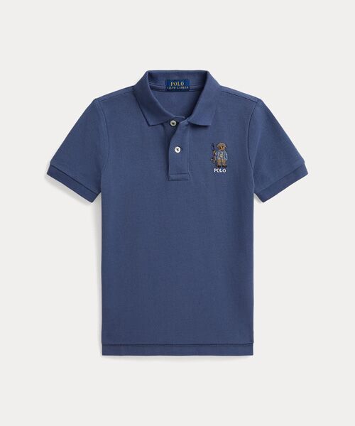 POLO RALPH LAUREN / ポロ ラルフ ローレン ポロシャツ | (ボーイズ 2才~7才)Polo ベア コットン メッシュ ポロシャツ(410ネイビー)