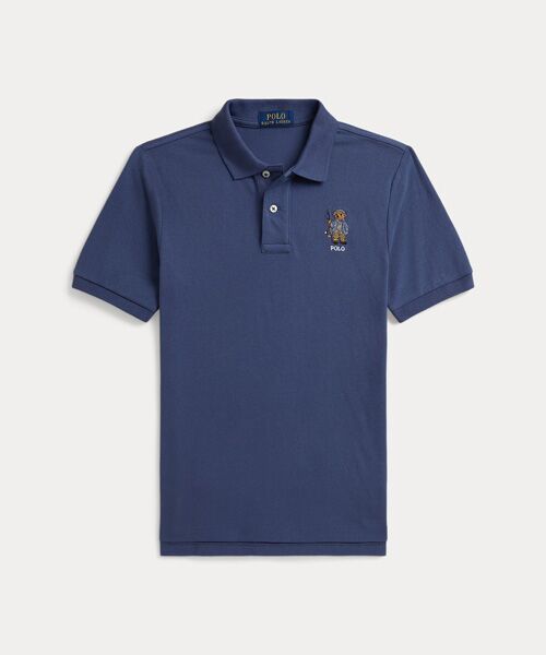 POLO RALPH LAUREN / ポロ ラルフ ローレン ポロシャツ | (ボーイズ 8才～20才)Polo ベア コットン メッシュ ポロシャツ（410ネイビー）