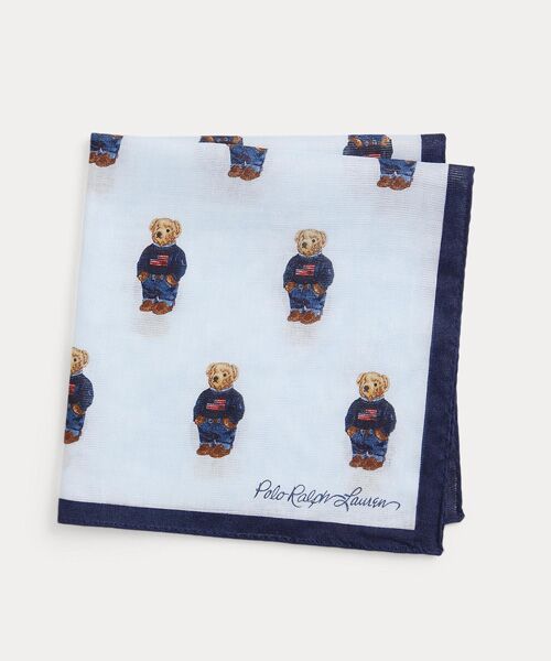 POLO RALPH LAUREN / ポロ ラルフ ローレン ハンカチ | (ガールズ 2才～4才) Polo ベア コットン ハンカチーフ | 詳細1