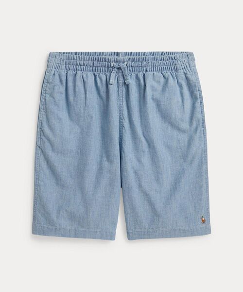 POLO RALPH LAUREN / ポロ ラルフ ローレン ショート・ハーフ・半端丈パンツ | (ボーイズ 8才～20才)ビッグ フィット コットン シャンブレー ショートパンツ（450ブルー）