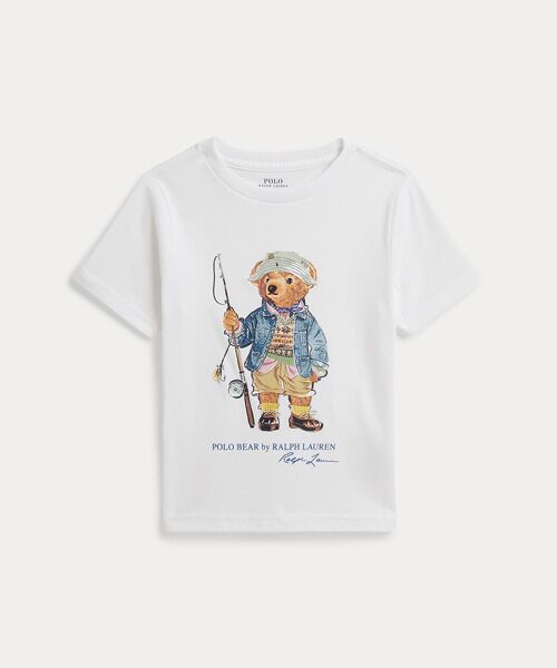 POLO RALPH LAUREN / ポロ ラルフ ローレン Tシャツ | (ボーイズ 2才~7才)Polo ベア コットン ジャージー Tシャツ(100ホワイト)