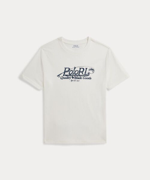 POLO RALPH LAUREN / ポロ ラルフ ローレン Tシャツ | (ボーイズ 8才～20才)ロゴ コットン ジャージー Tシャツ（100ホワイト）
