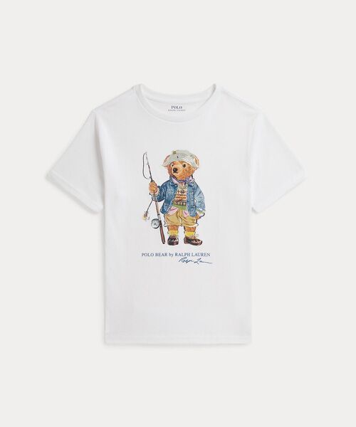POLO RALPH LAUREN / ポロ ラルフ ローレン Tシャツ | (ボーイズ 8才~20才)Polo ベア コットン ジャージー Tシャツ(100ホワイト)