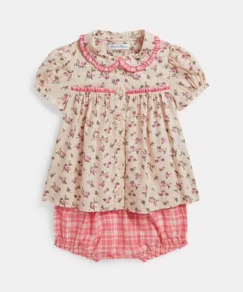 POLO RALPH LAUREN / ポロ ラルフ ローレン ベビー・キッズウエア | (ベビー)フローラル コットン シャツ & ギンガム ブルマー（999マルチカラー）