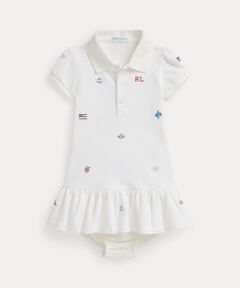 POLO RALPH LAUREN / ポロ ラルフ ローレン 未設定 | (ベビー)エンブロイダリー コットン ポロ ドレス & ブルマー