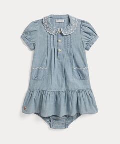 POLO RALPH LAUREN / ポロ ラルフ ローレン ベビー・キッズウエア | (ベビー)インディゴ コットン シャンブレー ドレス & ブルマー