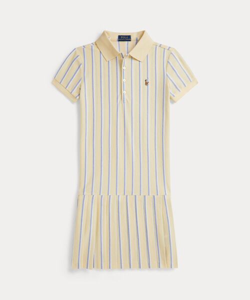 POLO RALPH LAUREN / ポロ ラルフ ローレン 未設定 | (ガールズ 7才～16才)ストライプド オックスフォード メッシュ ポロ ドレス | 詳細1