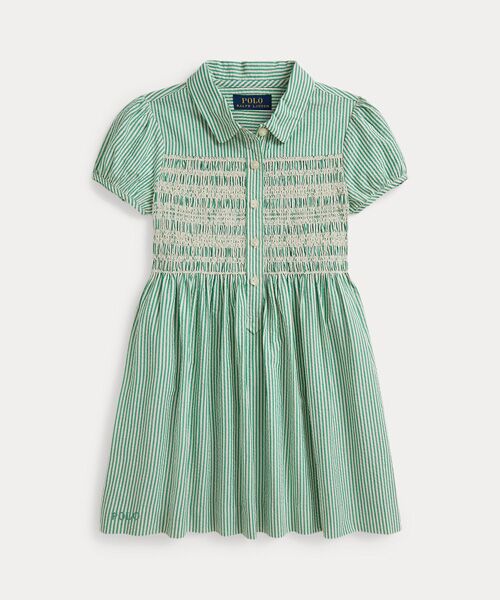POLO RALPH LAUREN / ポロ ラルフ ローレン 未設定 | (ガールズ 2才～6才)ストライプド コットン シアサッカー ドレス | 詳細1