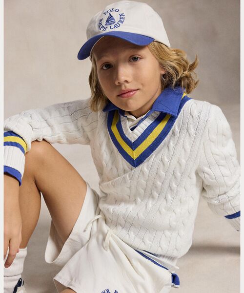 POLO RALPH LAUREN / ポロ ラルフ ローレン 未設定 | (ボーイズ 2才～7才)ロゴ コットン チノ ボール キャップ | 詳細2