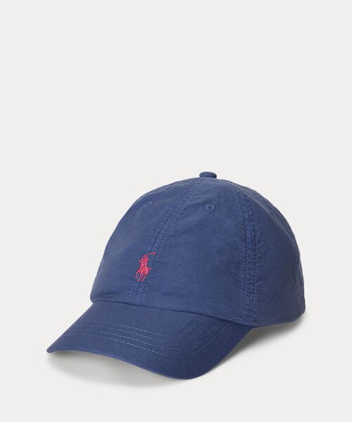 POLO RALPH LAUREN / ポロ ラルフ ローレン キャップ | (ボーイズ 2才～7才)コットン オックスフォード ボール キャップ（410ネイビー）