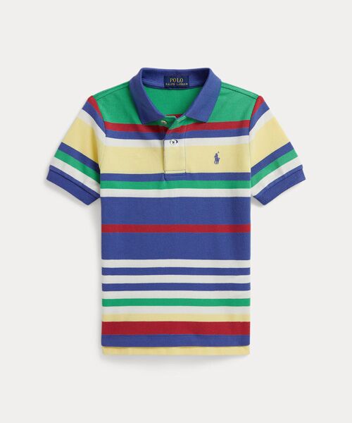 POLO RALPH LAUREN / ポロ ラルフ ローレン 未設定 | (ボーイズ 2才～7才)ストライプド コットン メッシュ ポロシャツ | 詳細1