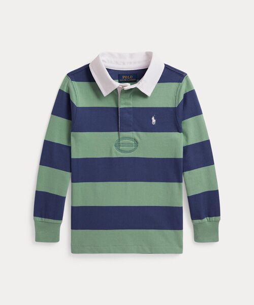 POLO RALPH LAUREN / ポロ ラルフ ローレン カットソー | (ボーイズ 2才~7才)アイコニック ラグビー シャツ(999マルチカラー)
