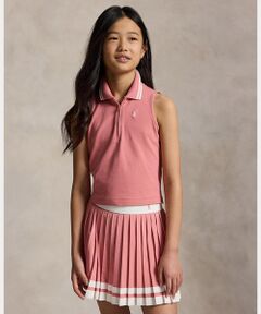 POLO RALPH LAUREN / ポロ ラルフ ローレン 未設定 | (ガールズ 7才～16才)ストレッチ メッシュ ハーフジップ ボクシー ポロシャツ