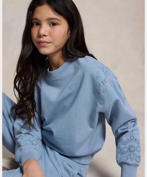POLO RALPH LAUREN / ポロ ラルフ ローレン 未設定 | (ガールズ 7才～16才)アイレット フレンチ テリー スウェットシャツ | 詳細4