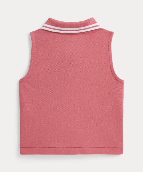 POLO RALPH LAUREN / ポロ ラルフ ローレン ポロシャツ | (ガールズ 2才～6才)ストレッチ メッシュ ハーフジップ ボクシー ポロシャツ | 詳細2