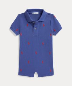 POLO RALPH LAUREN / ポロ ラルフ ローレン 未設定 | (ベビー)Polo ポニー コットン メッシュ ポロ ショートオール