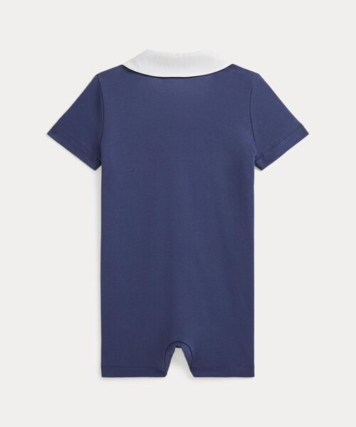 POLO RALPH LAUREN / ポロ ラルフ ローレン 未設定 | (ベビー)エンブロイダリー コットン インターロック ショートオール | 詳細1