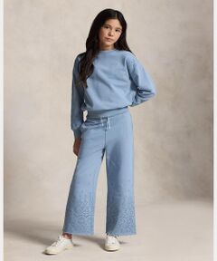 POLO RALPH LAUREN / ポロ ラルフ ローレン 未設定 | (ガールズ 7才～16才)アイレット フレンチ テリー ワイドレッグ スウェットパンツ