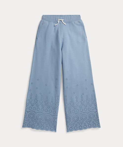 POLO RALPH LAUREN / ポロ ラルフ ローレン 未設定 | (ガールズ 7才～16才)アイレット フレンチ テリー ワイドレッグ スウェットパンツ | 詳細1