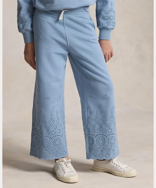 POLO RALPH LAUREN / ポロ ラルフ ローレン 未設定 | (ガールズ 7才～16才)アイレット フレンチ テリー ワイドレッグ スウェットパンツ | 詳細3