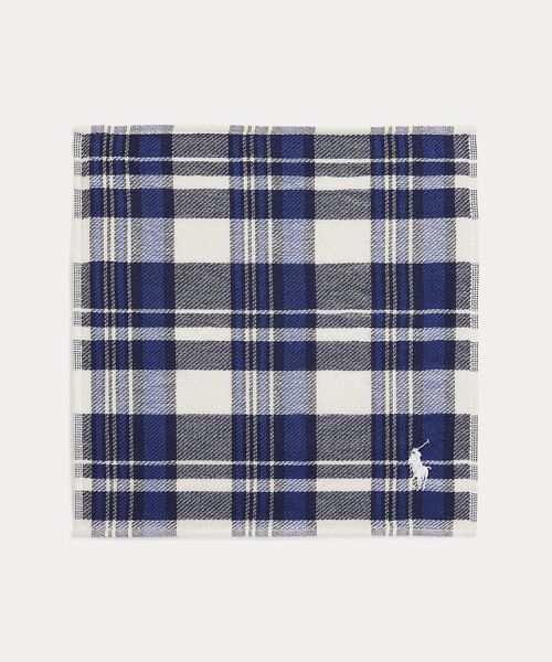 POLO RALPH LAUREN / ポロ ラルフ ローレン ハンカチ | (ボーイズ 2才～4才)チェック コットン テリー ハンカチーフ（100ホワイト）