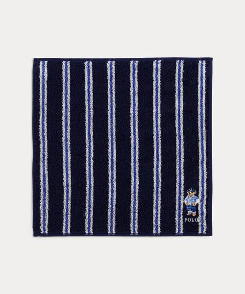 POLO RALPH LAUREN / ポロ ラルフ ローレン ハンカチ | (ボーイズ 2才～4才)Polo ベア コットン テリー ハンカチーフ（410ネイビー）