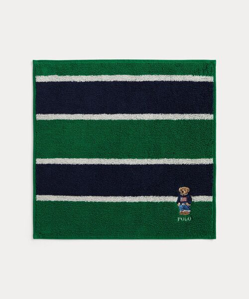 POLO RALPH LAUREN / ポロ ラルフ ローレン ハンカチ | (ボーイズ 2才～4才)Polo ベア コットン テリー ハンカチーフ（300グリーン）