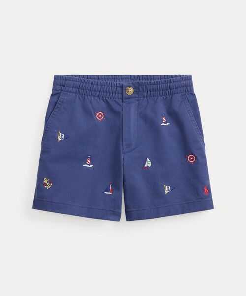 POLO RALPH LAUREN / ポロ ラルフ ローレン ショート・ハーフ・半端丈パンツ | (ボーイズ 2才～7才)Polo プレップスター ストレッチ ツイル ショートパンツ（410ネイビー）
