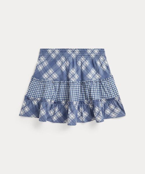 POLO RALPH LAUREN / ポロ ラルフ ローレン 未設定 | (ガールズ 7才～16才)チェック ティアード コットン ジャージー スカート | 詳細1